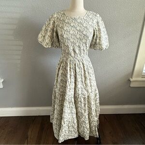 Dear Georgie Elizabeth Dress in Leaves Size Small NWT 100% Cotton